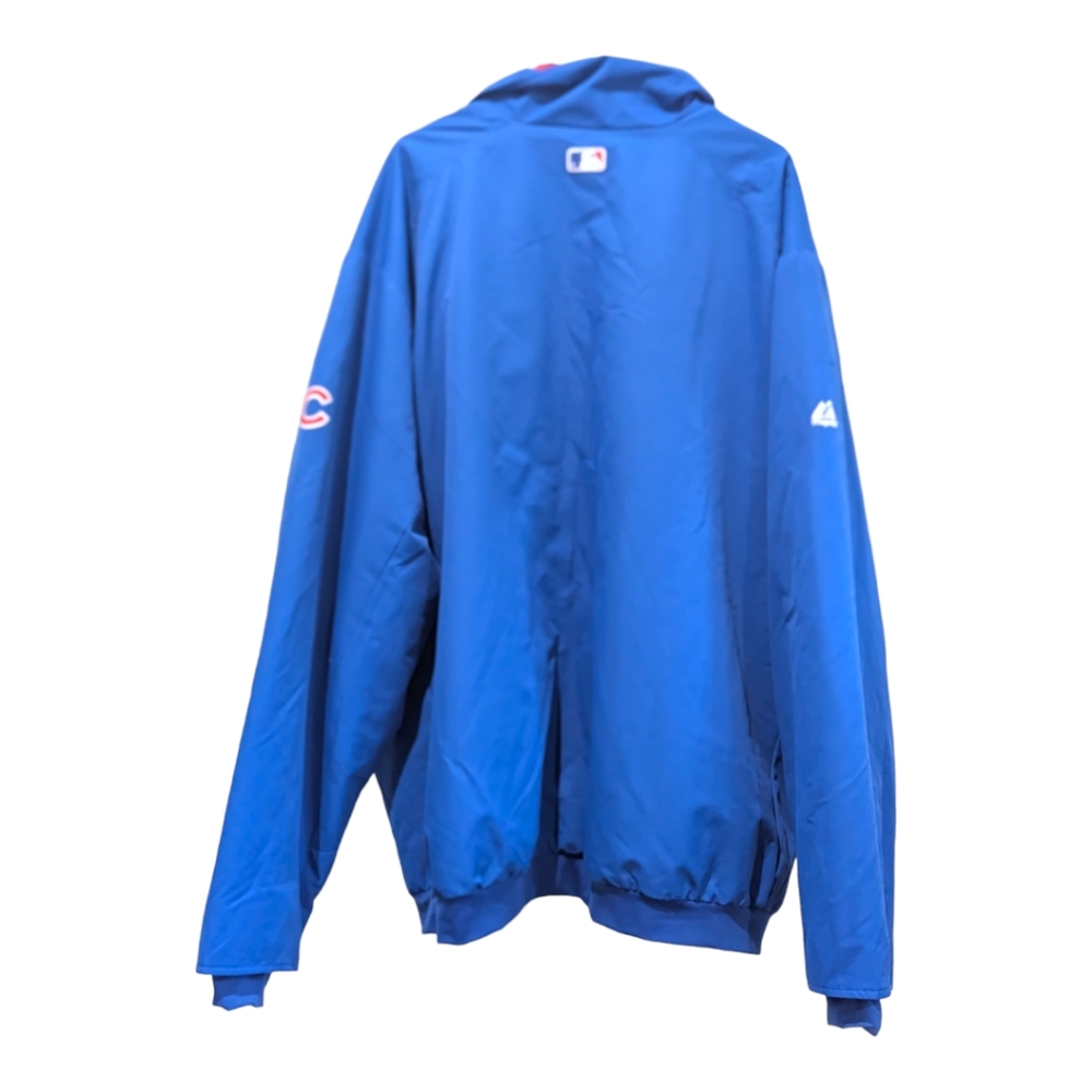Chicago Cubs Majestic Authentic Jacket Men's 3XL Blue Full Zip Fleece Lined - Picture 2 of 6